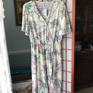 Piphany Santa Barbara Large NWT Cream Floral
